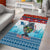 Personalised Cape Verde Christmas Area Rug Manatee Feliz Natal - Wonder Print Shop