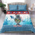 Personalised Cape Verde Christmas Bedding Set Manatee Feliz Natal - Wonder Print Shop