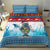 Personalised Cape Verde Christmas Bedding Set Manatee Feliz Natal - Wonder Print Shop