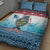 Personalised Cape Verde Christmas Quilt Bed Set Manatee Feliz Natal - Wonder Print Shop