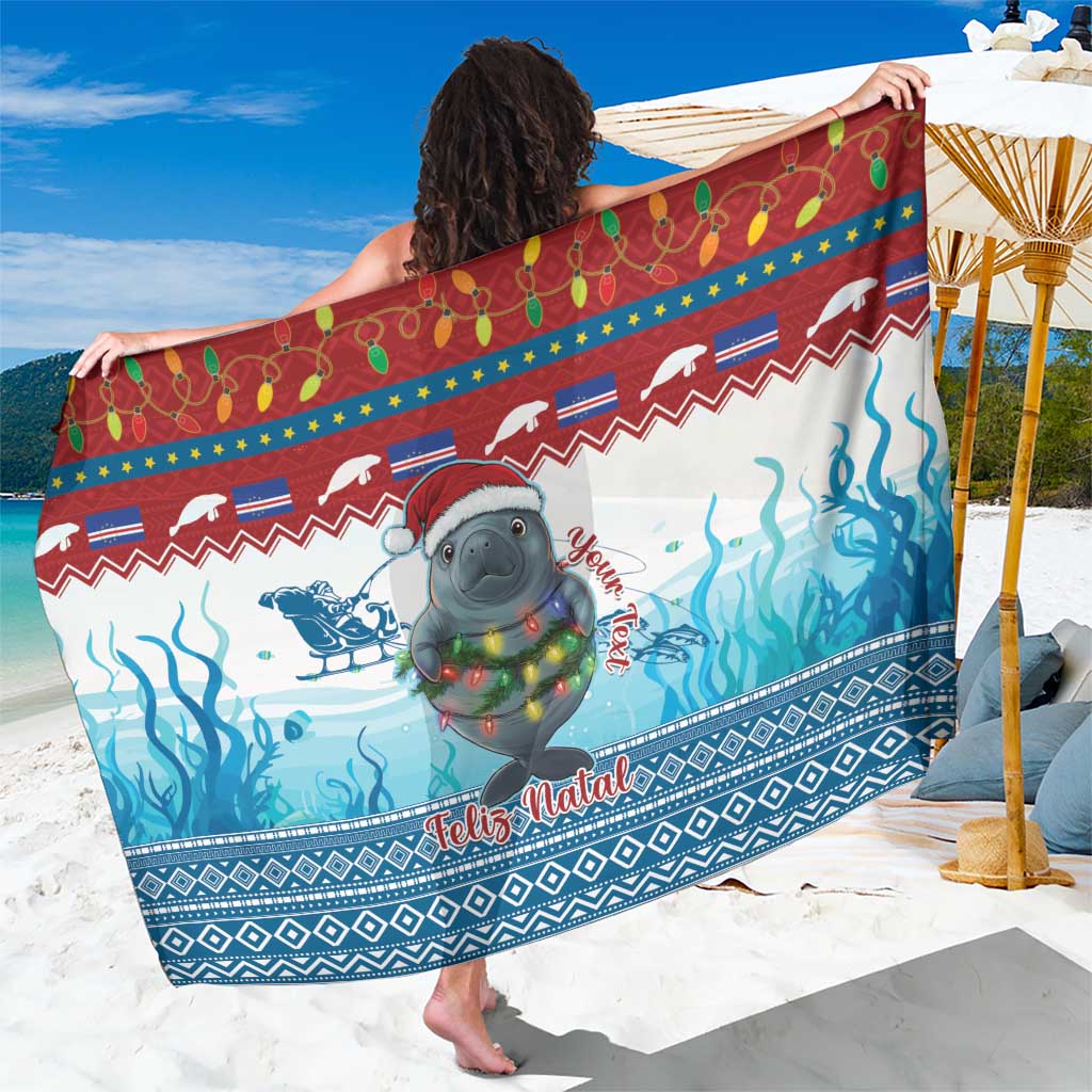 Personalised Cape Verde Christmas Sarong Manatee Feliz Natal