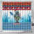 Personalised Cape Verde Christmas Shower Curtain Manatee Feliz Natal