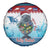 Personalised Cape Verde Christmas Spare Tire Cover Manatee Feliz Natal - Wonder Print Shop