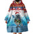 Personalised Cape Verde Christmas Wearable Blanket Hoodie Manatee Feliz Natal - Wonder Print Shop