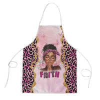 Black Her Story Apron Faith Pink Leopard - Wonder Print Shop