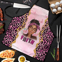 Black Her Story Apron Faith Pink Leopard - Wonder Print Shop