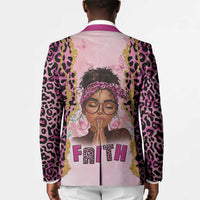 Black Her Story Blazer Faith Pink Leopard - Wonder Print Shop