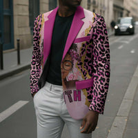 Black Her Story Blazer Faith Pink Leopard - Wonder Print Shop