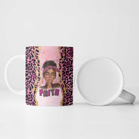 Black Her Story Ceramic Mug Faith Pink Leopard - Wonder Print Shop