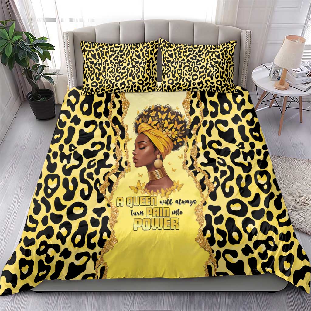 Black Her Story Bedding Set A Queen Turns Pain Into Power - Wonder Print Shop