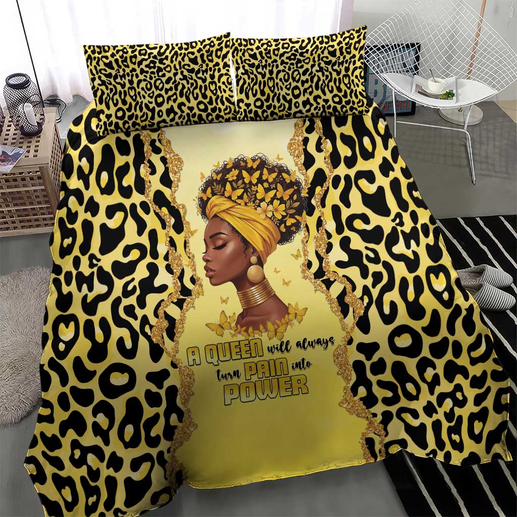 Black Her Story Bedding Set A Queen Turns Pain Into Power - Wonder Print Shop