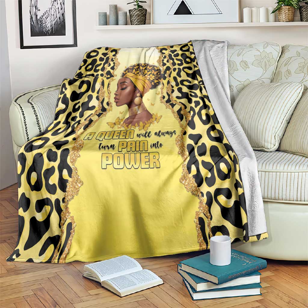 Black Her Story Blanket A Queen Turns Pain Into Power - Wonder Print Shop