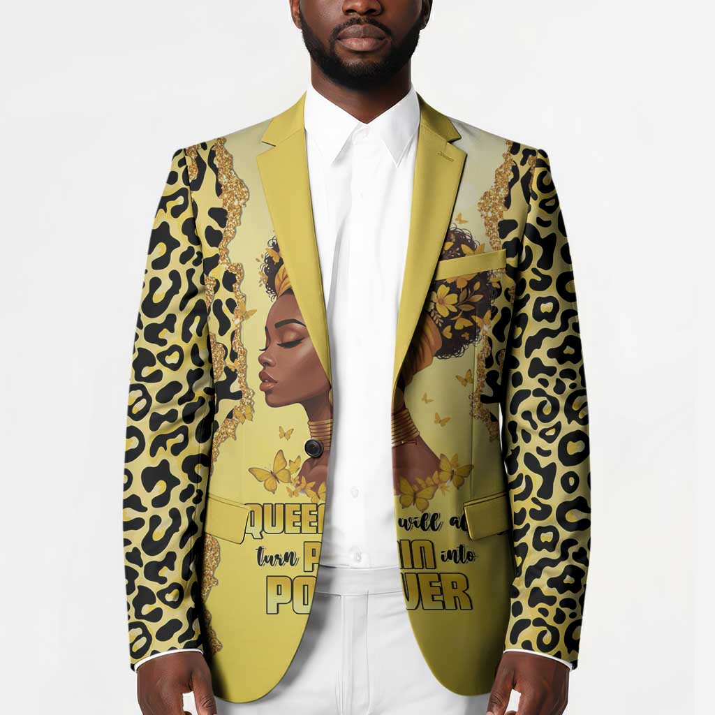 Black Her Story Blazer A Queen Turns Pain Into Power - Wonder Print Shop