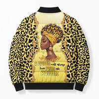 Black Her Story Bomber Puffer Jacket A Queen Turns Pain Into Power - Wonder Print Shop