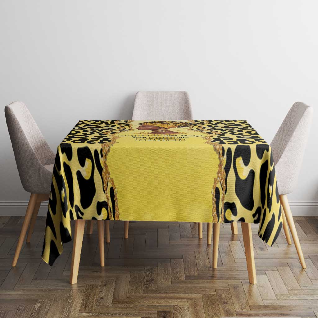 Black Her Story Tablecloth A Queen Turns Pain Into Power - Wonder Print Shop
