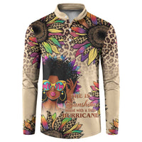 Black Her Story Sunshine Hurricane Button Sweatshirt Empowered Black Woman
