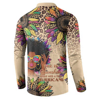 Black Her Story Sunshine Hurricane Button Sweatshirt Empowered Black Woman