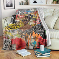 Black Her Story Graffiti Queen Blanket Black Woman Empowerment - Wonder Print Shop