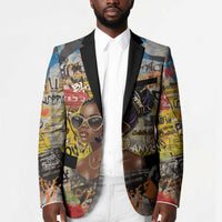 Black Her Story Graffiti Queen Blazer Black Woman Empowerment - Wonder Print Shop
