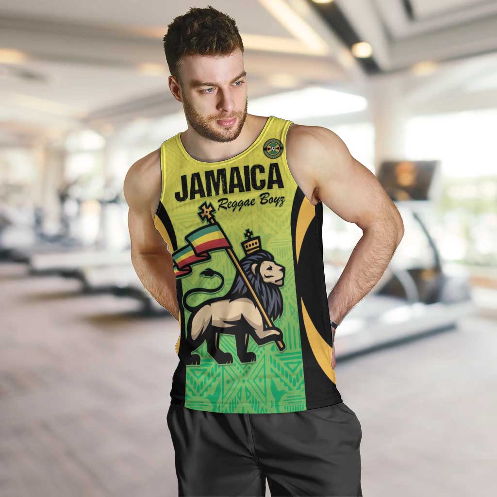 Custom Jamaica Football Men Tank Top Go Reggae Boyz