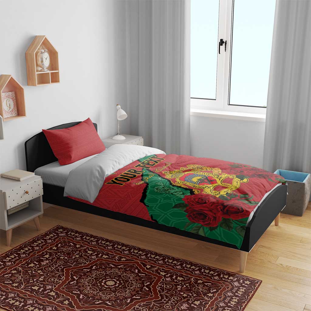 Personalised Morocco Bedding Set Coat Of Arms With Rose