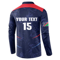 Namibia Cricket Custom Button Sweatshirt Come On Eagles