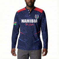 Namibia Cricket Custom Button Sweatshirt Come On Eagles