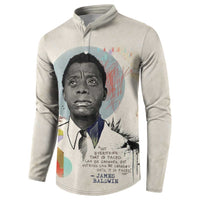 James Baldwin Button Sweatshirt Civil Rights Writer