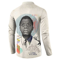 James Baldwin Button Sweatshirt Civil Rights Writer