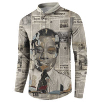 James Baldwin Button Sweatshirt Vintage Newspaper Style