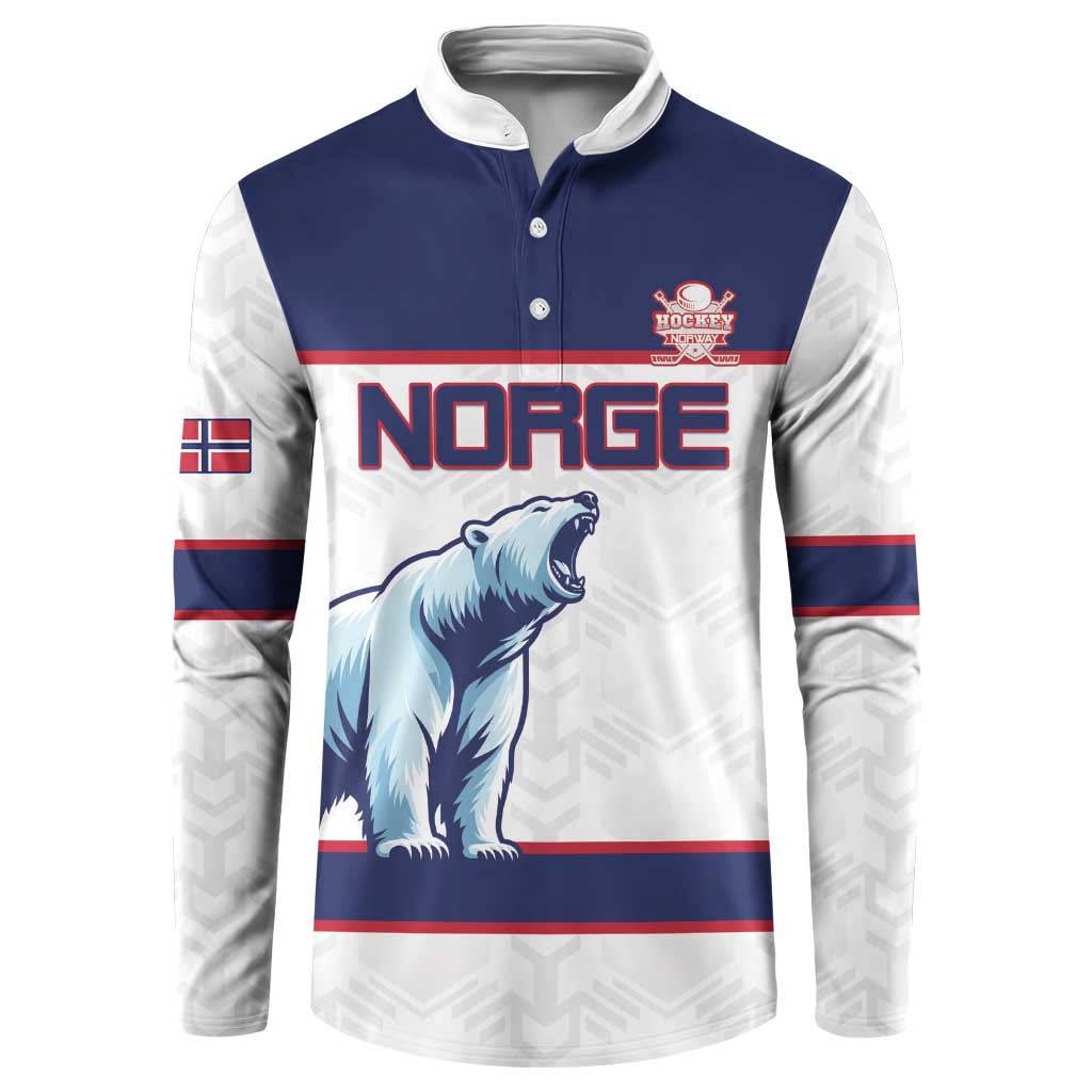 Custom Norway Ice Hockey 2026 Button Sweatshirt Come On Polar Bears