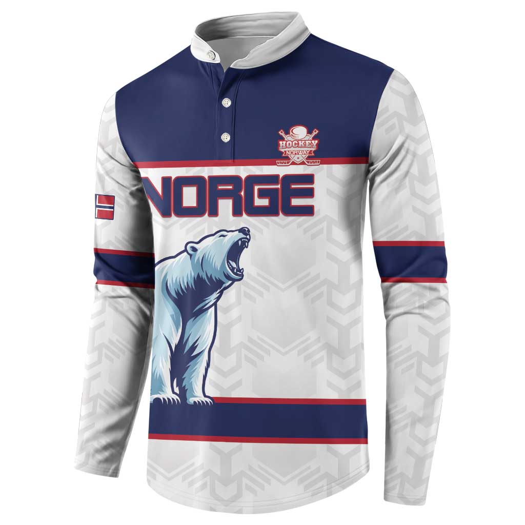 Custom Norway Ice Hockey 2026 Button Sweatshirt Come On Polar Bears