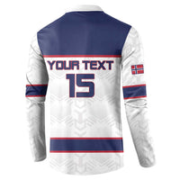 Custom Norway Ice Hockey 2026 Button Sweatshirt Come On Polar Bears