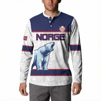 Custom Norway Ice Hockey 2026 Button Sweatshirt Come On Polar Bears