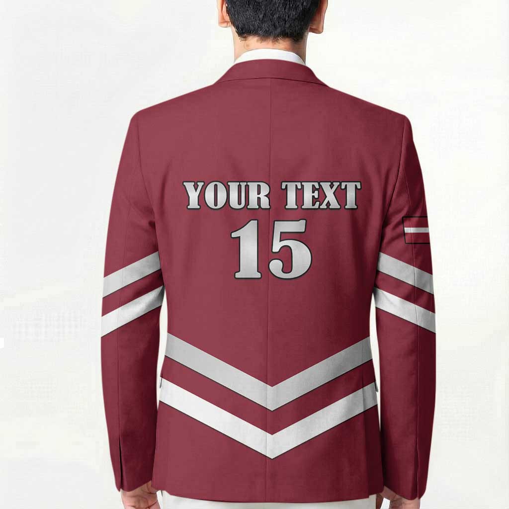 Custom Latvia Ice Hockey 2026 Blazer Never Backs Down