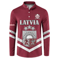 Custom Latvia Ice Hockey 2026 Button Sweatshirt Never Backs Down