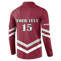 Custom Latvia Ice Hockey 2026 Button Sweatshirt Never Backs Down