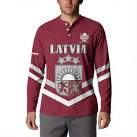 Custom Latvia Ice Hockey 2026 Button Sweatshirt Never Backs Down