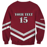 Custom Latvia Ice Hockey 2026 Sweatshirt Never Backs Down
