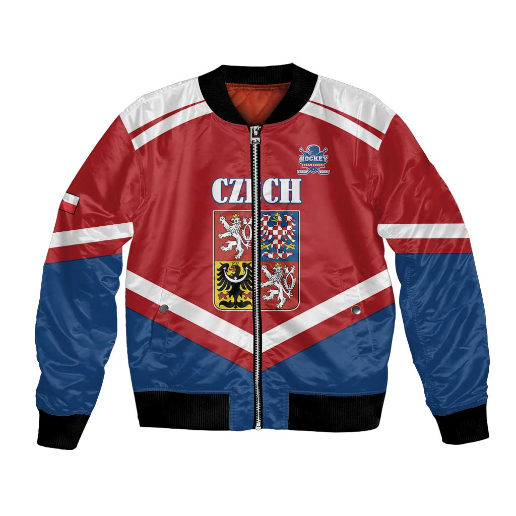 Custom Czech Ice Hockey 2026 Bomber Jacket Go Champions