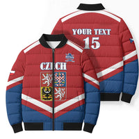 Custom Czech Ice Hockey 2026 Bomber Puffer Jacket Go Champions