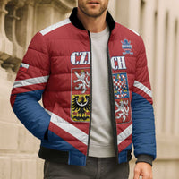 Custom Czech Ice Hockey 2026 Bomber Puffer Jacket Go Champions