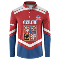 Custom Czech Ice Hockey 2026 Button Sweatshirt Go Champions