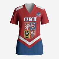 Custom Czech Ice Hockey 2026 Scrub Top Go Champions