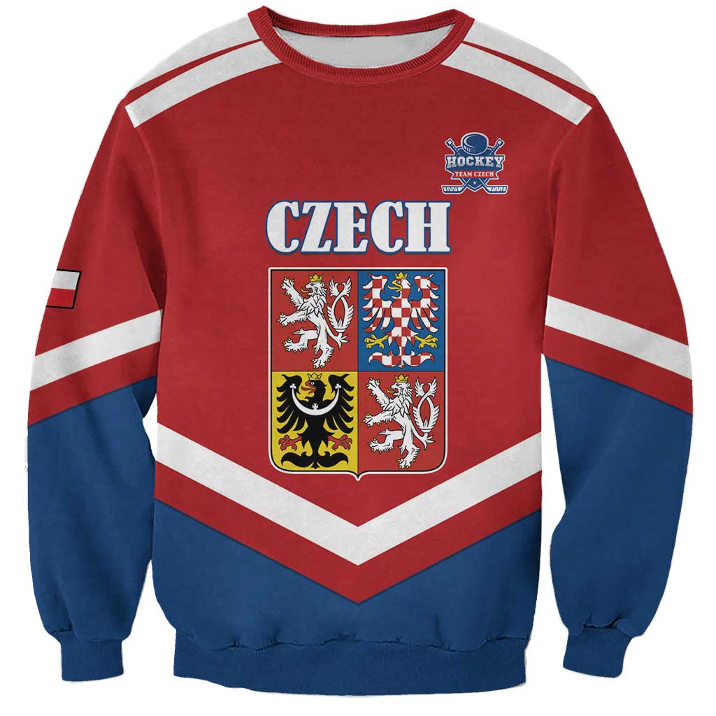 Custom Czech Ice Hockey 2026 Sweatshirt Go Champions