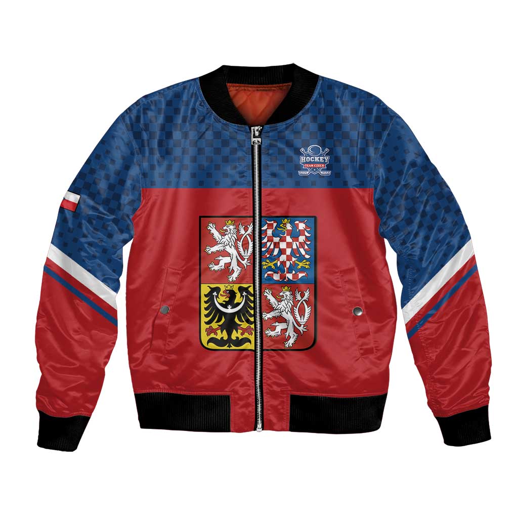 Custom Czech Ice Hockey 2026 Bomber Jacket Never Backs Down