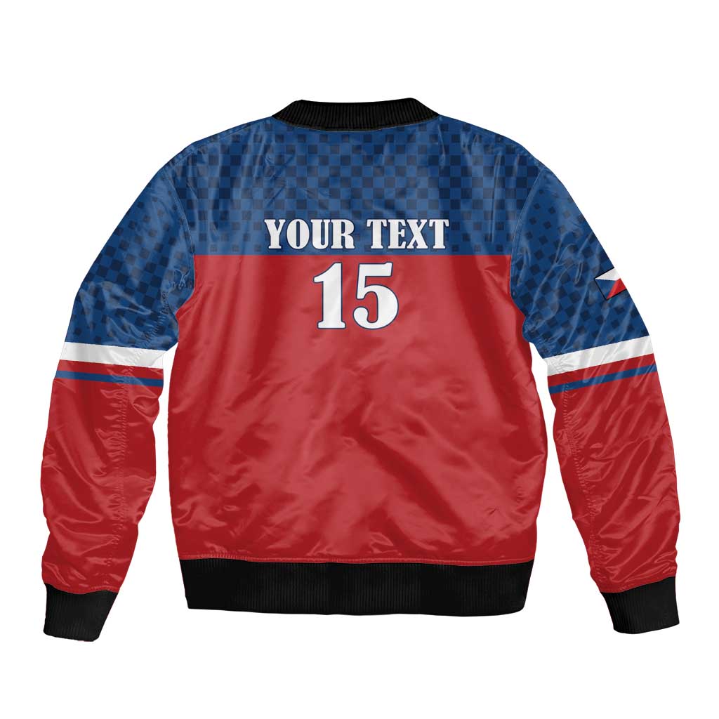 Custom Czech Ice Hockey 2026 Bomber Jacket Never Backs Down