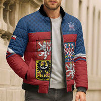 Custom Czech Ice Hockey 2026 Bomber Puffer Jacket Never Backs Down
