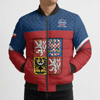 Custom Czech Ice Hockey 2026 Bomber Puffer Jacket Never Backs Down