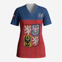 Custom Czech Ice Hockey 2026 Scrub Top Never Backs Down